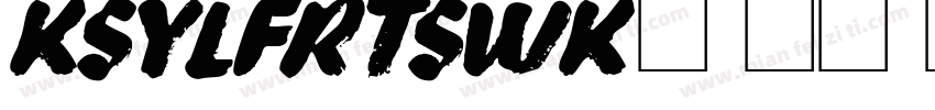 KSYLFRTSWK0 18 00字体转换